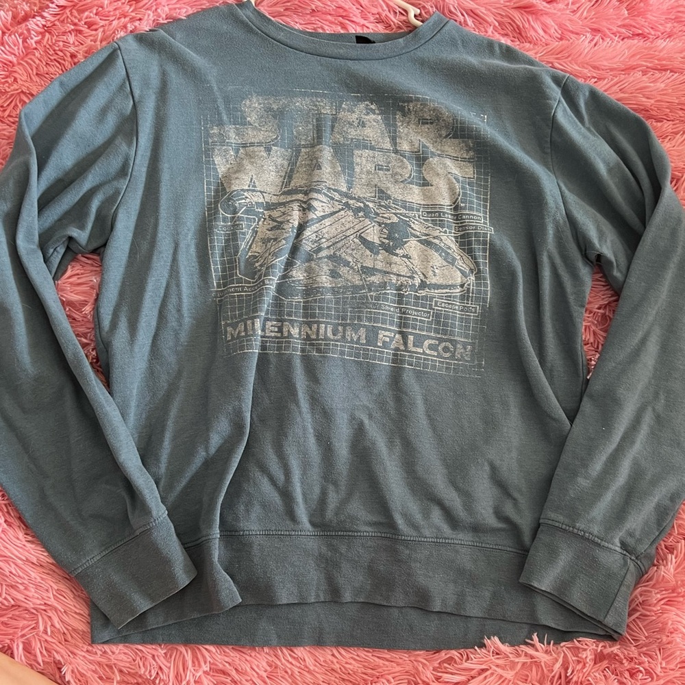 Blue Star Wars Crew Neck